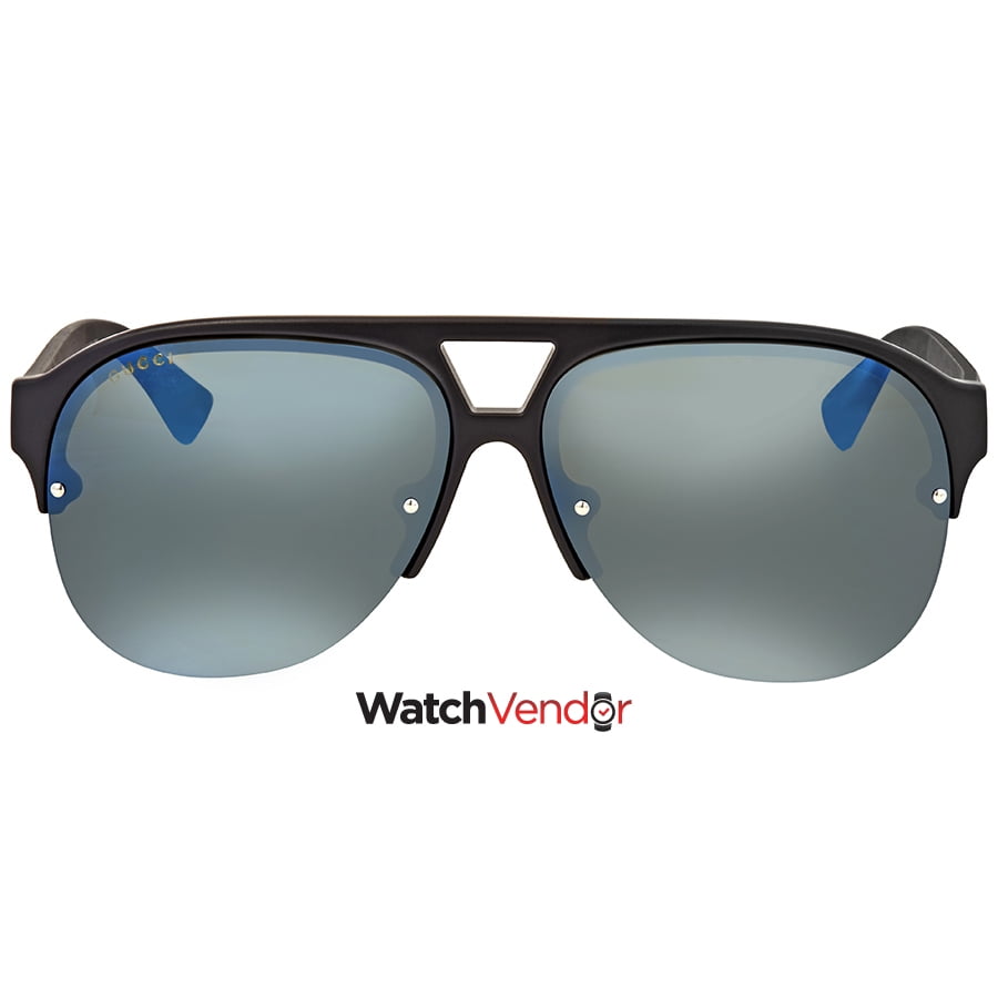 Gucci Blue Aviator Men\u0027s Sunglasses GG0170S 002 59